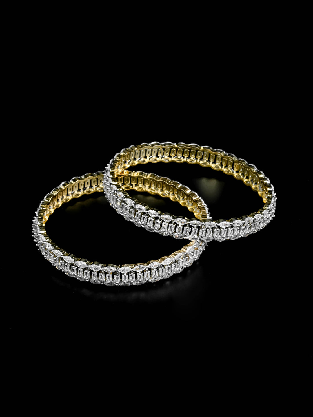 Gold &amp; Silver AD Bangles Set