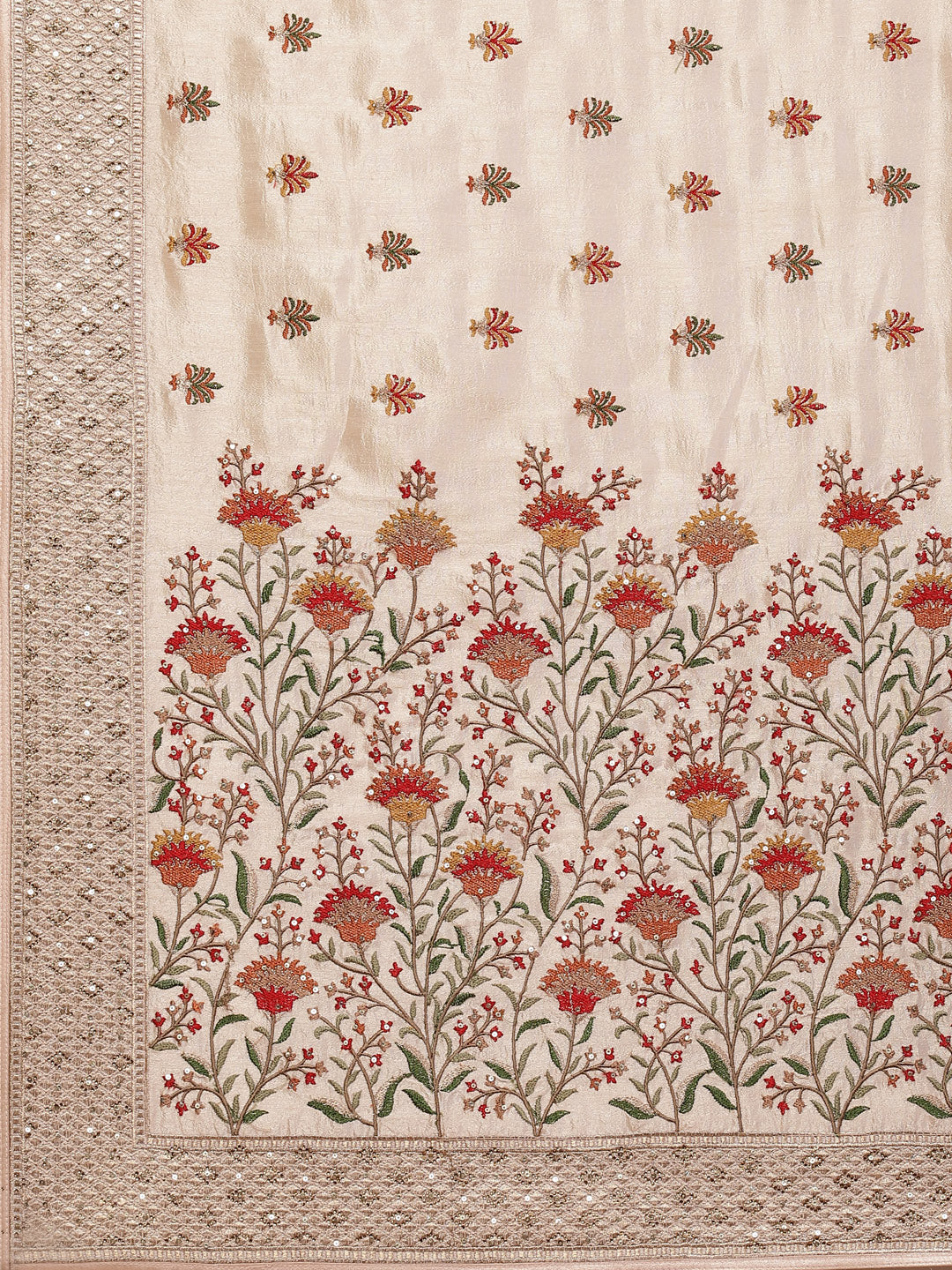Resham Jaal Embroidered Art Tussar Saree