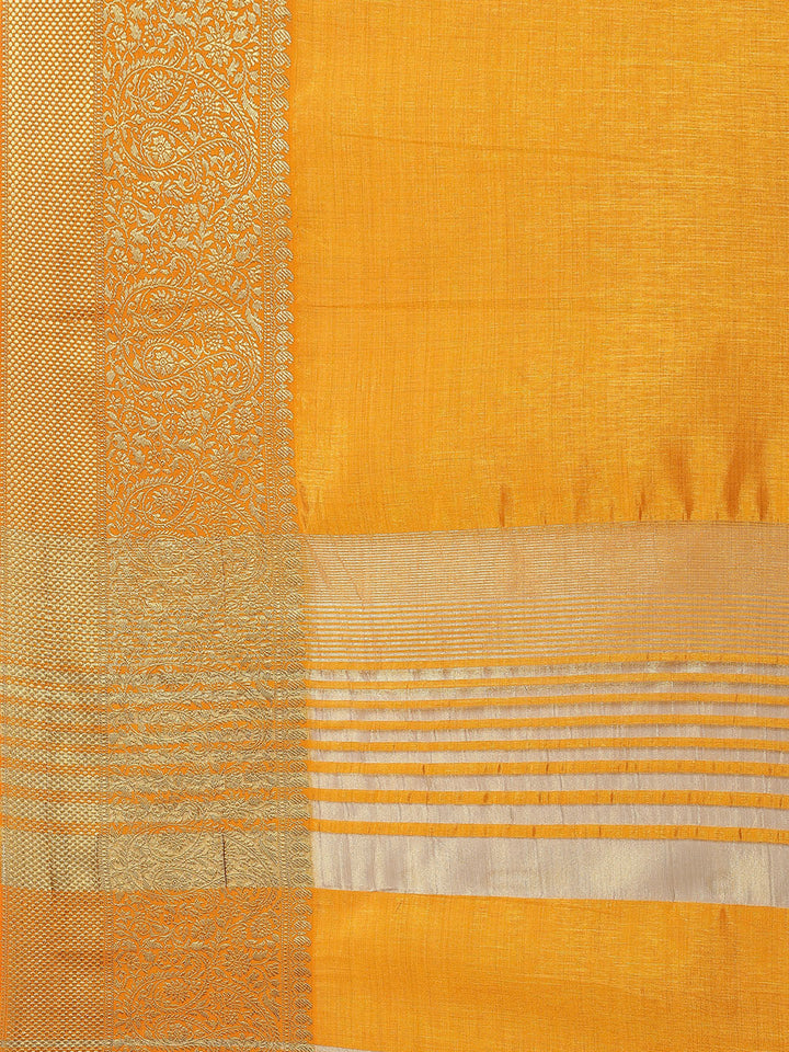 Zari Border Woven Art Handloom Saree