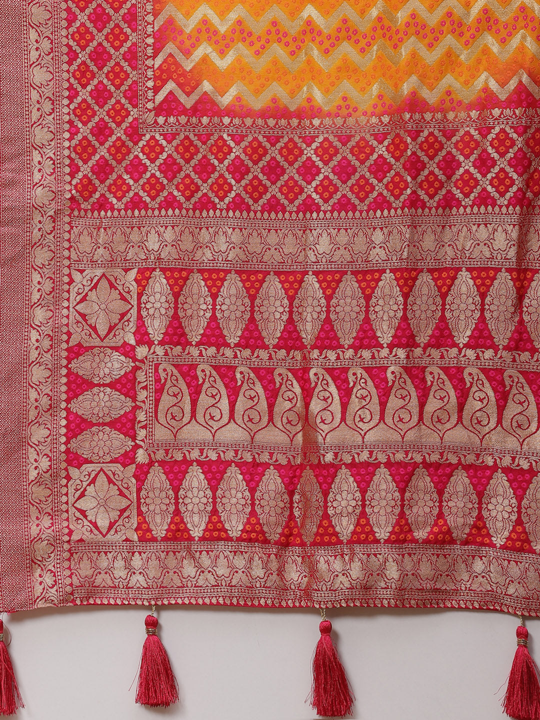 Zari Jaal Banarasi Woven Saree