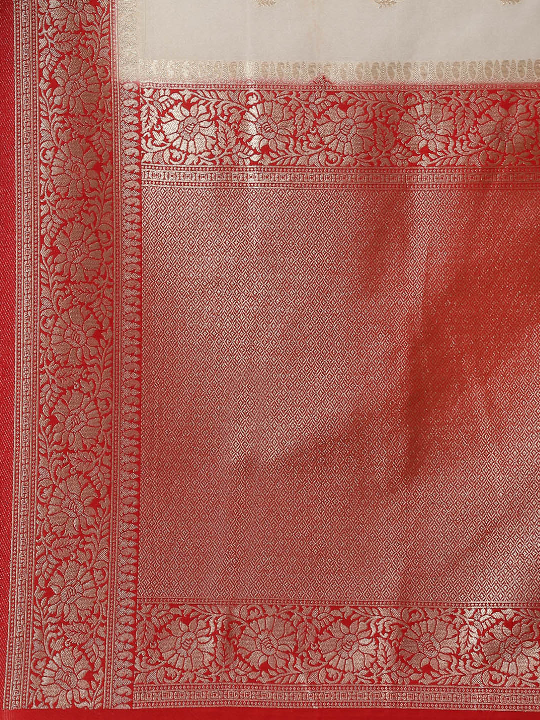 Zari Border Booti Handloom Woven Saree