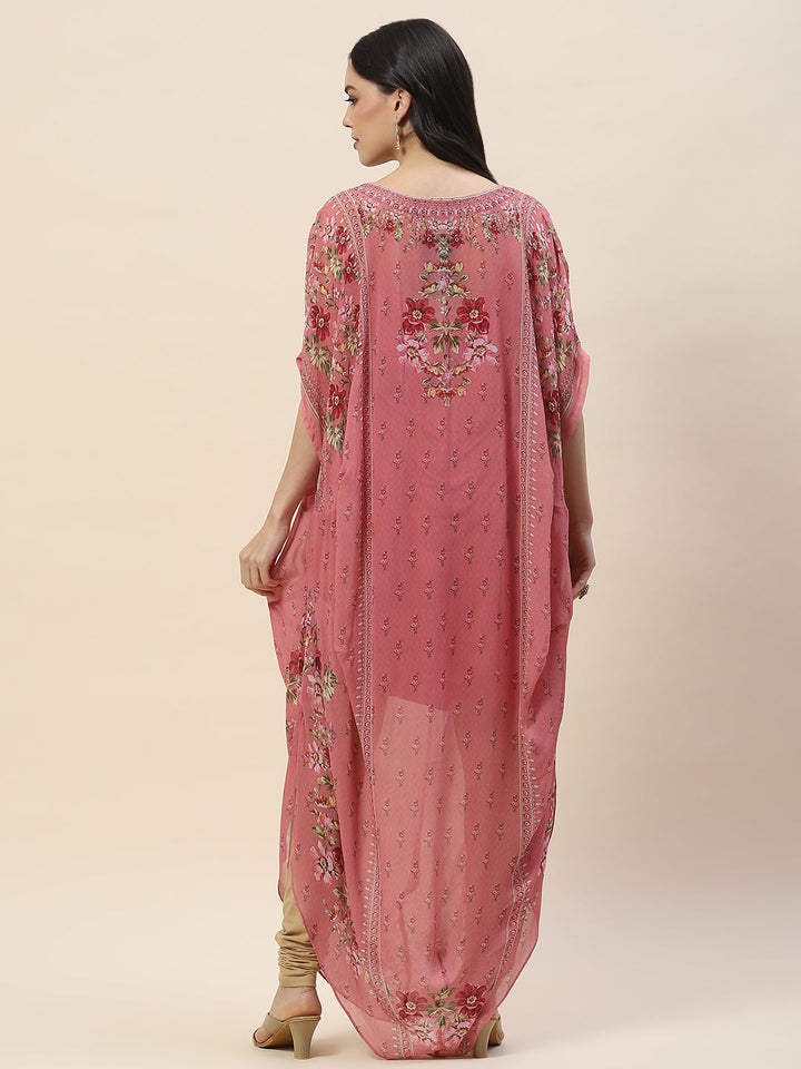 Digital Print Georgette Kaftan Kurta