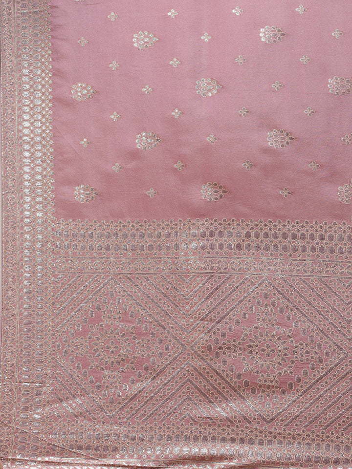 Zari Booti Organza Woven Saree