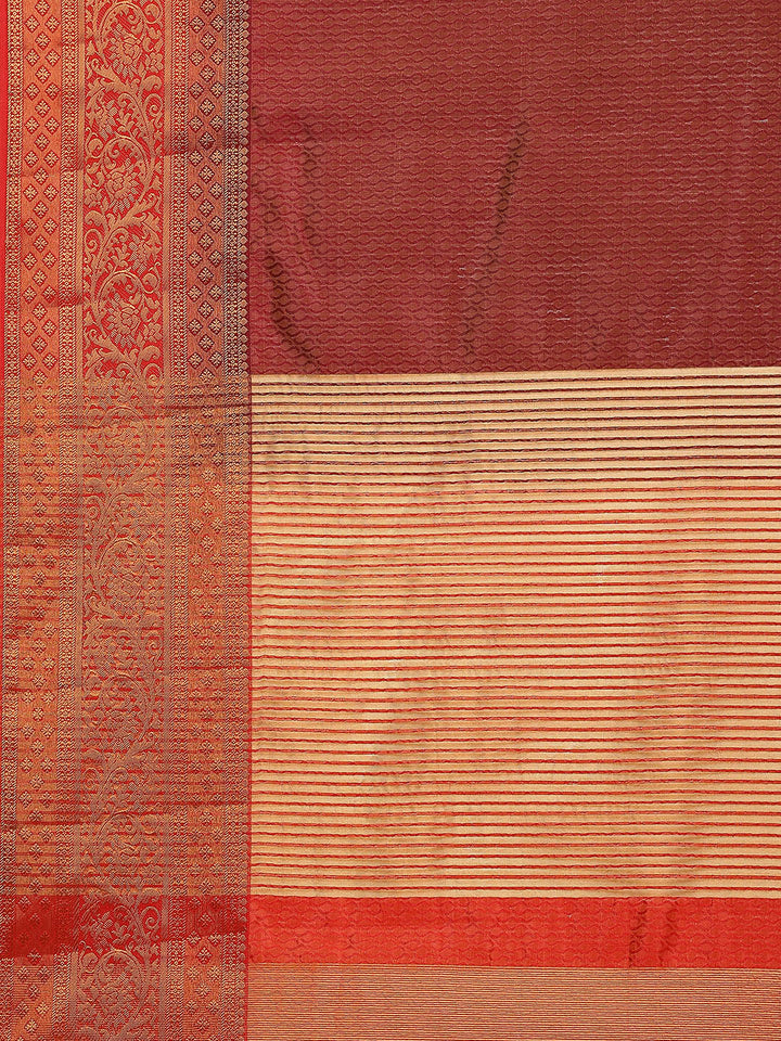 Plain Zari Border Handloom Woven Saree