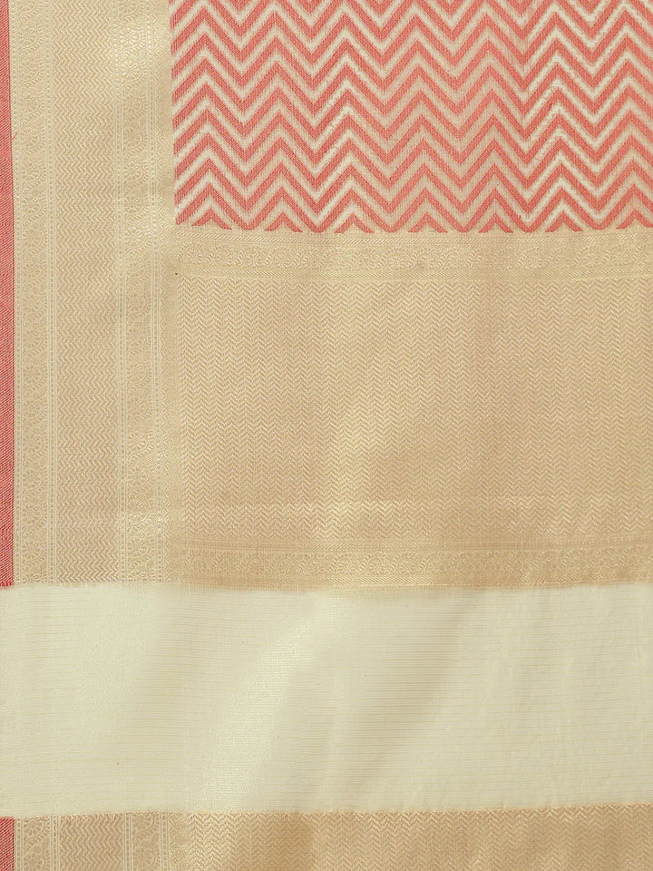 Zari Jaal Cotton Woven Saree