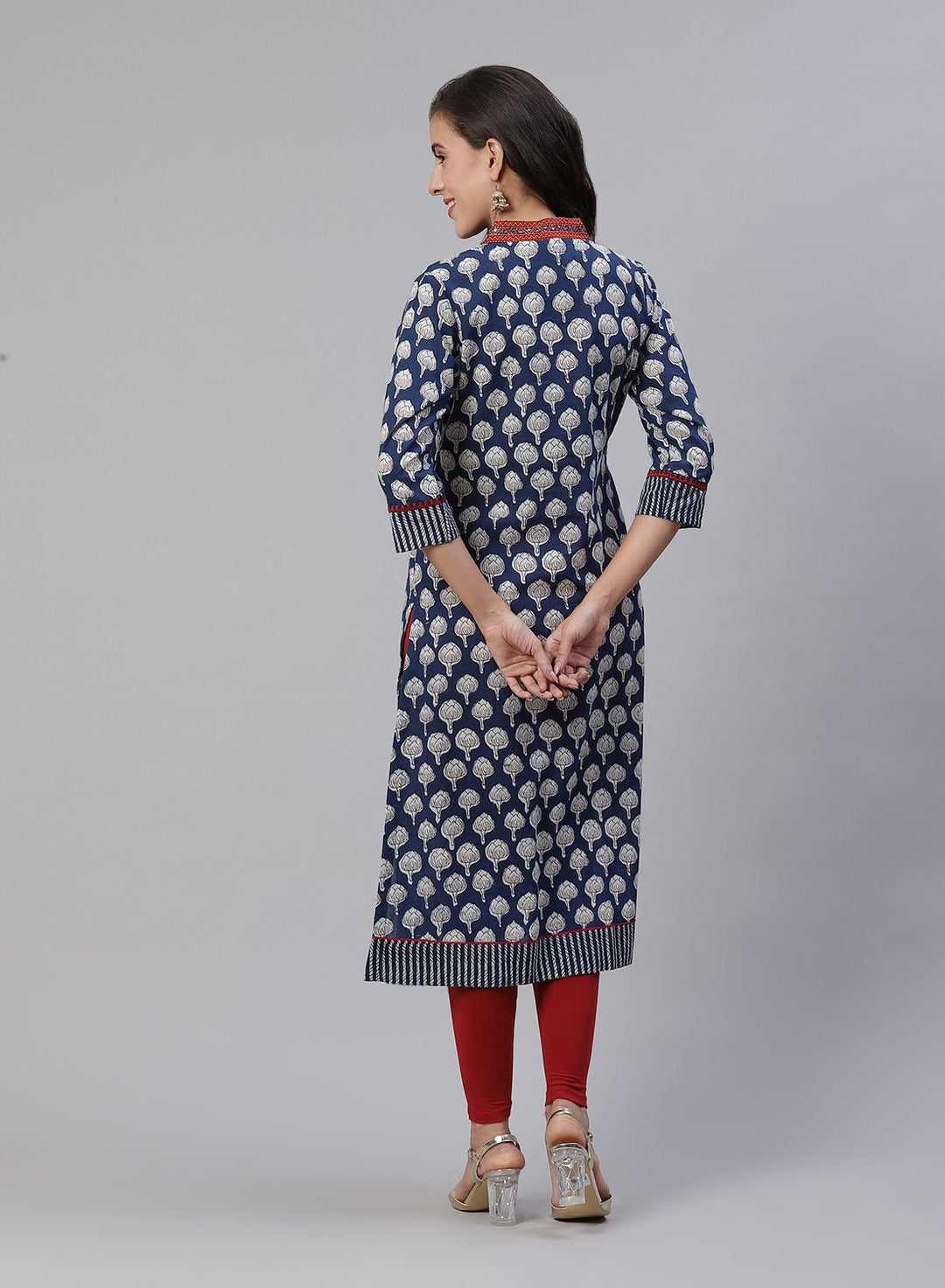 Indigo Printed Cotton Kurti