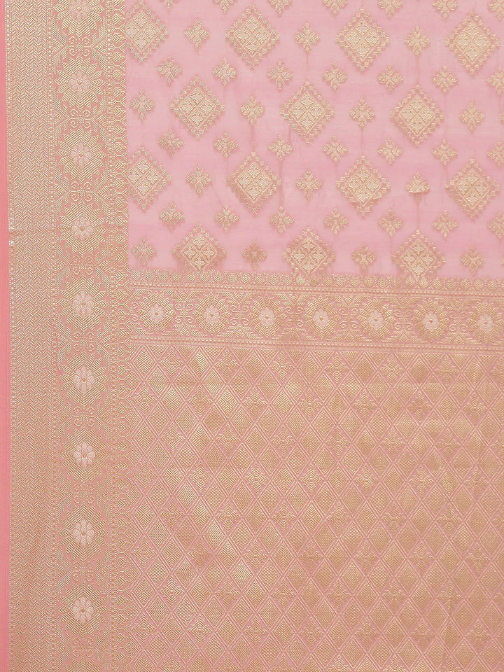 Zari Booti Cotton Woven Saree