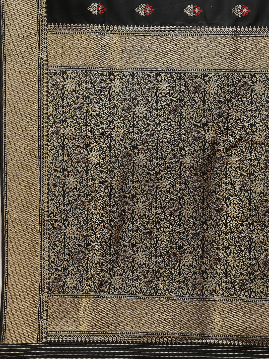 Floral Stone Jaal Banarasi Woven Saree