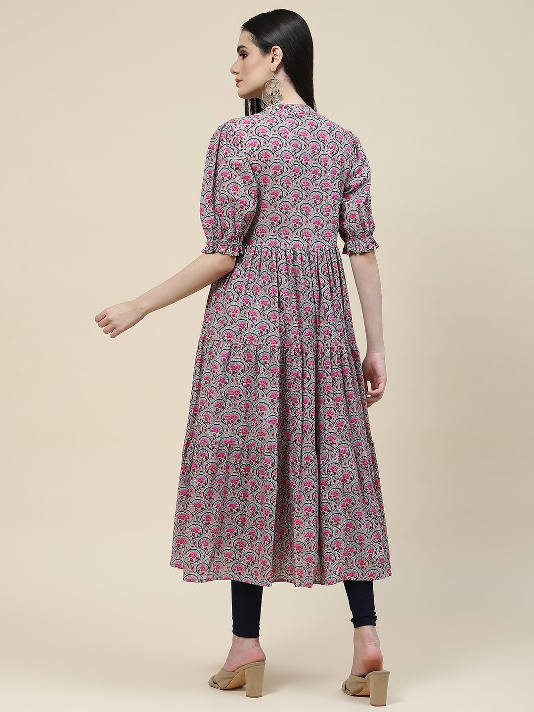 Floral Printed Cotton Kurta