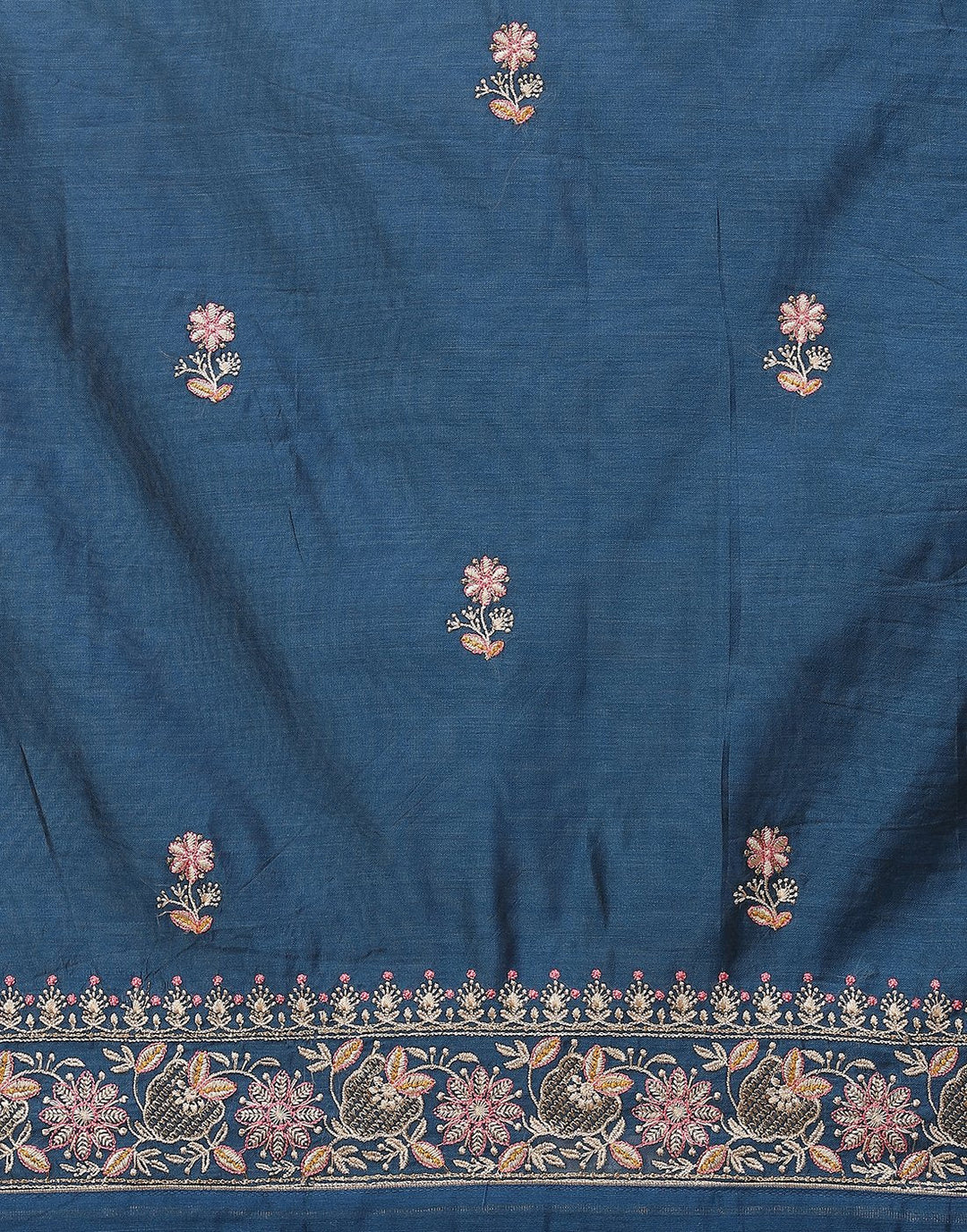 Chanderi Embroidered Suit Piece