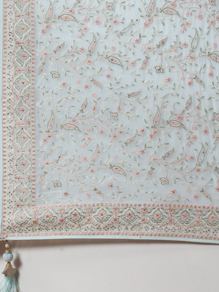 Resham Jaal Embroidered Georgette Saree