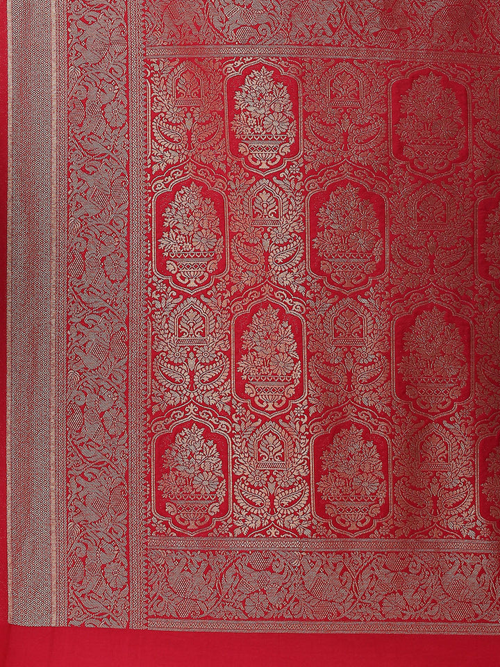 Zari Jaal Woven Handloom Saree