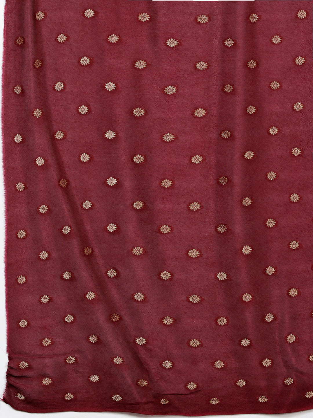 Zari Border Plain Crepe Saree