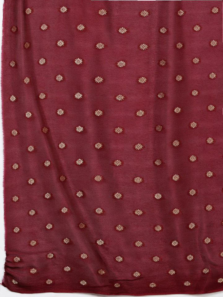 Zari Border Plain Crepe Saree