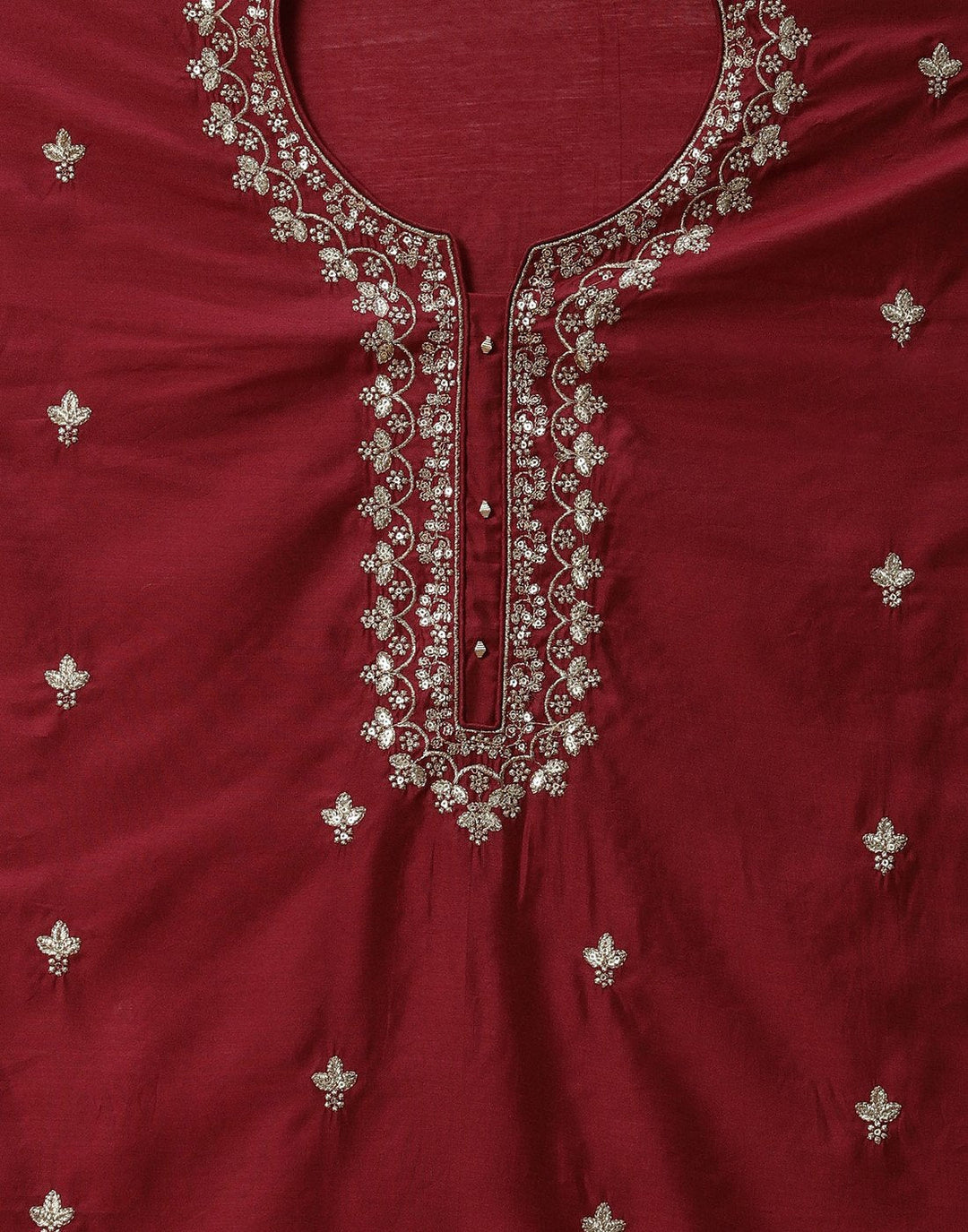 Embroidered Chanderi Suit Piece