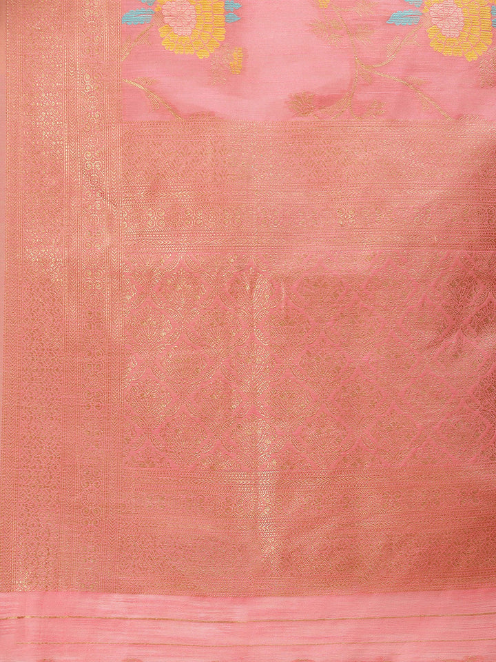 Zari Jaal Woven Cotton Saree