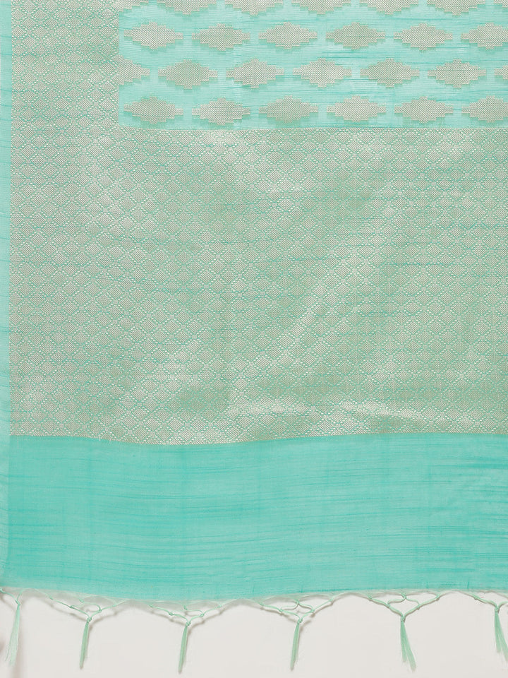 Zari Jaal Woven Cotton Saree