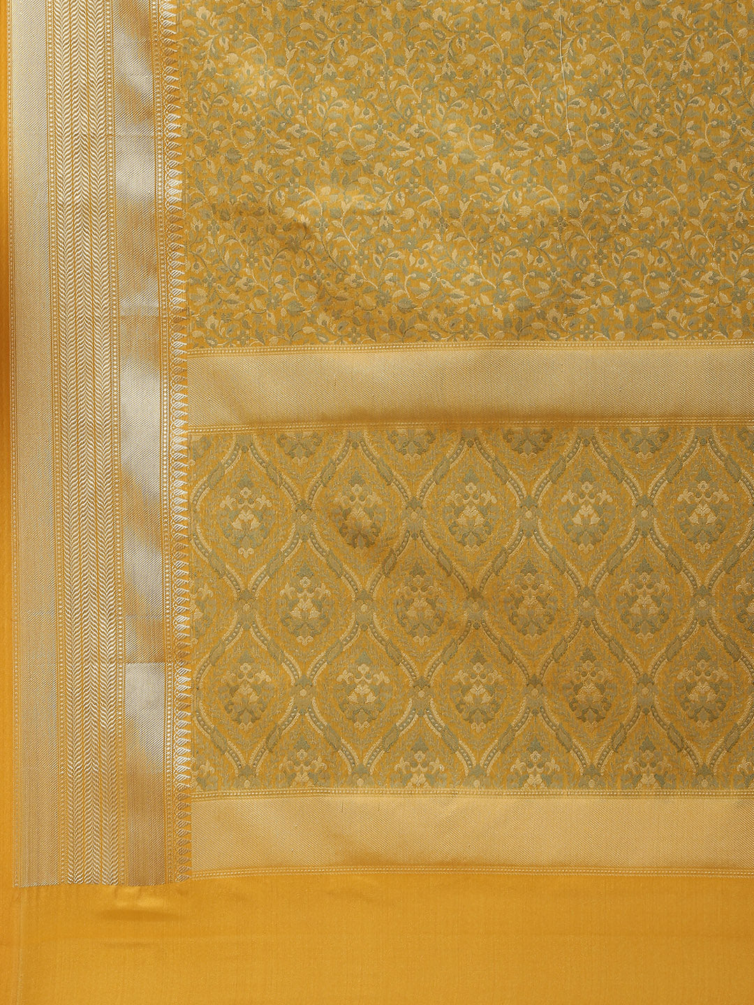 Resham Zari Border Woven Cotton Saree
