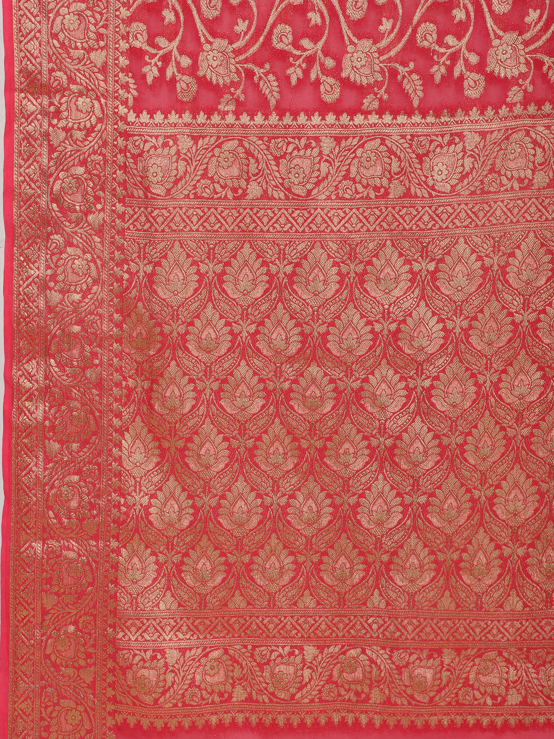 Zari Jaal Woven Georgette Saree