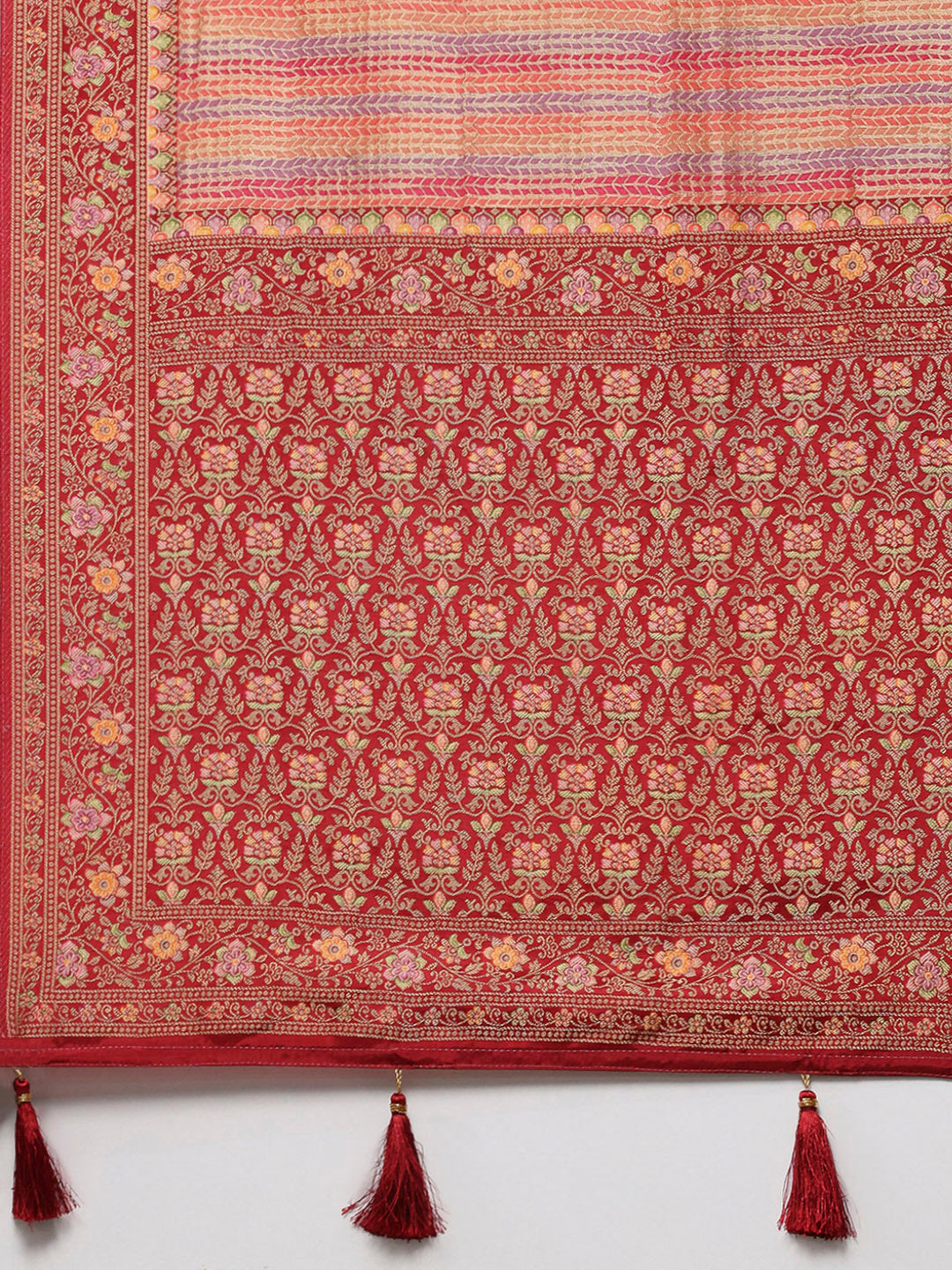 Zari Jaal Georgette Woven Saree