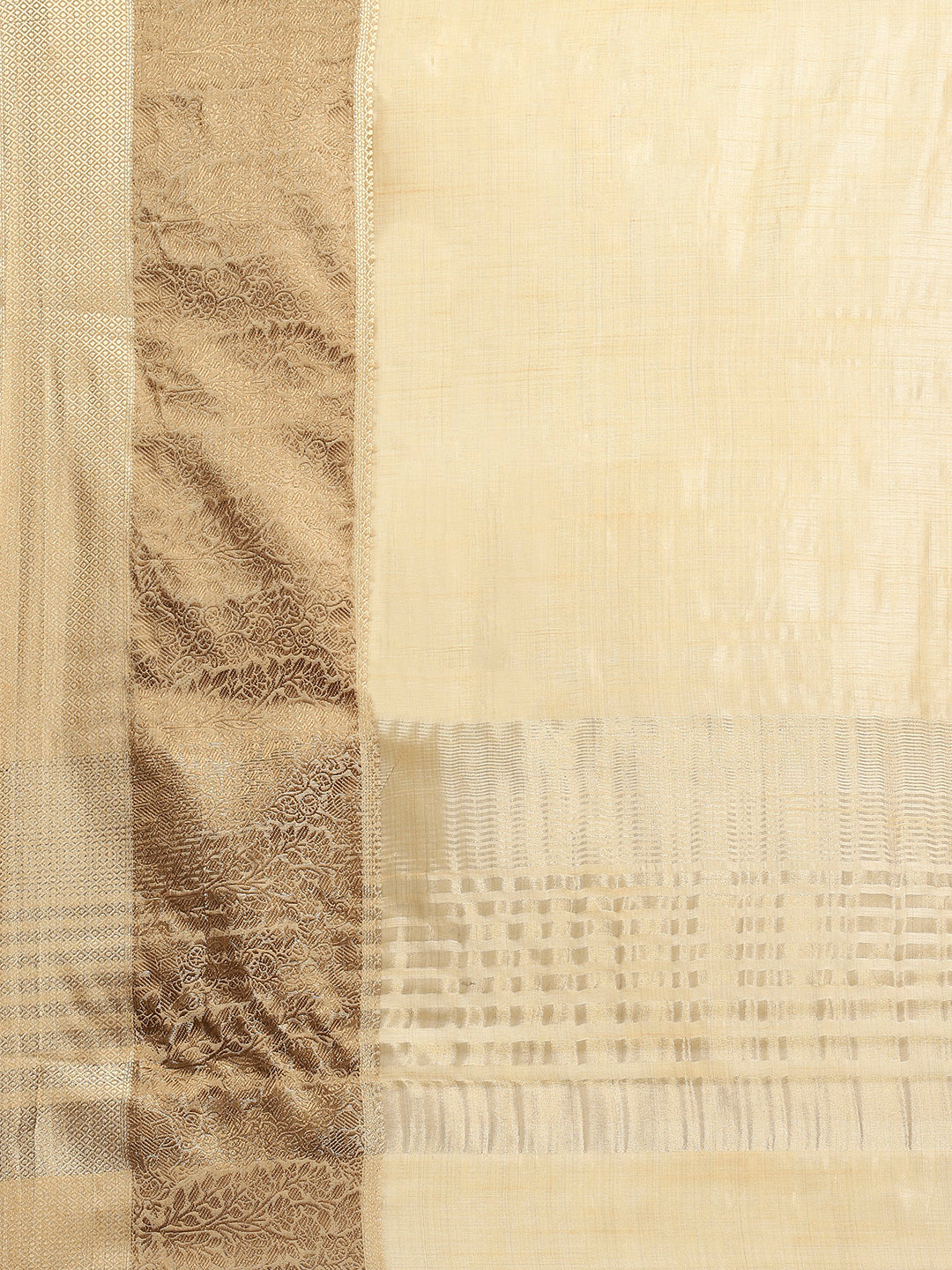 Zari Border Booti Art Silk Woven Saree