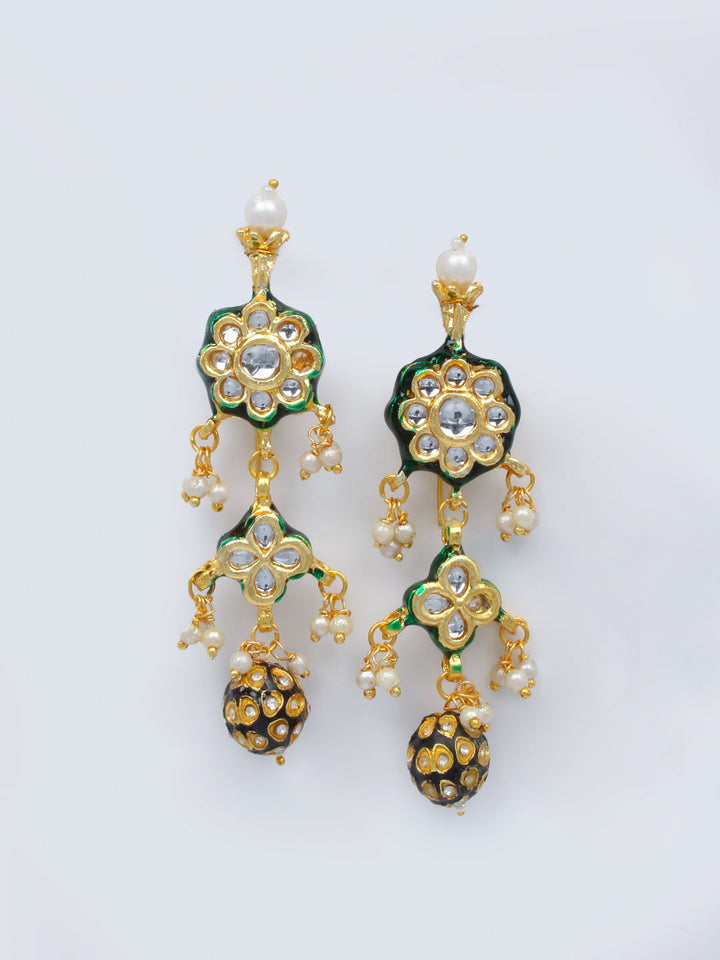Gold Plated Necklace With Earrings