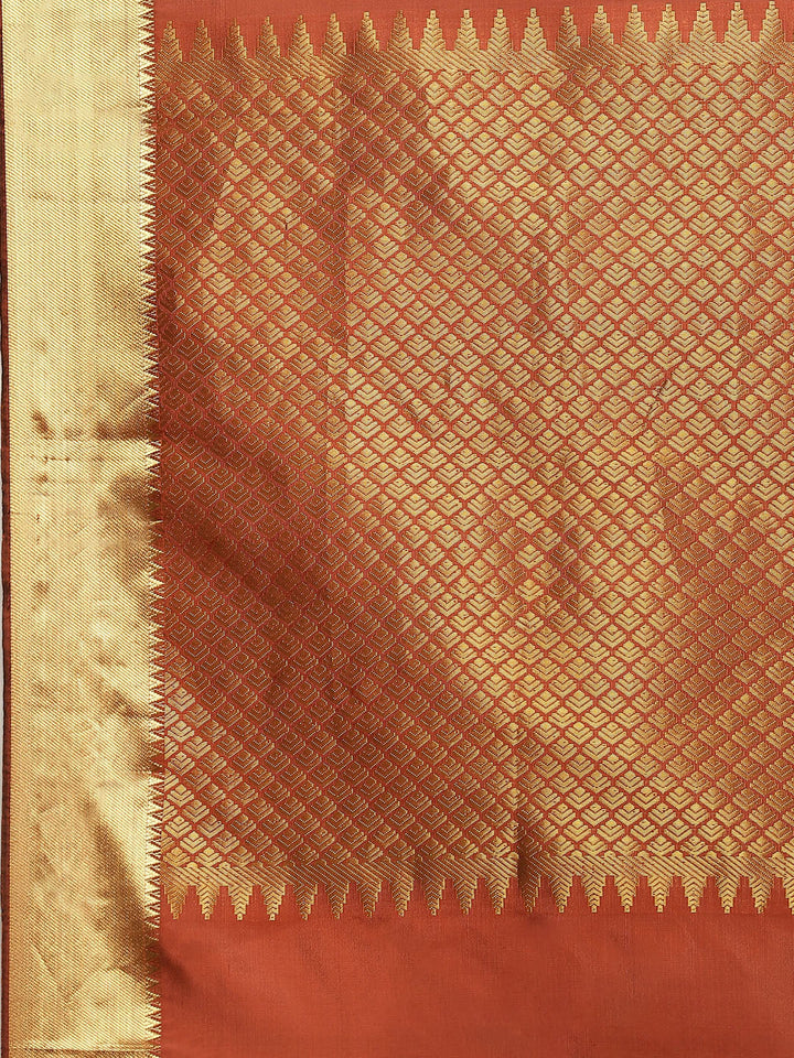 Zari Border Booti Handloom Woven Saree