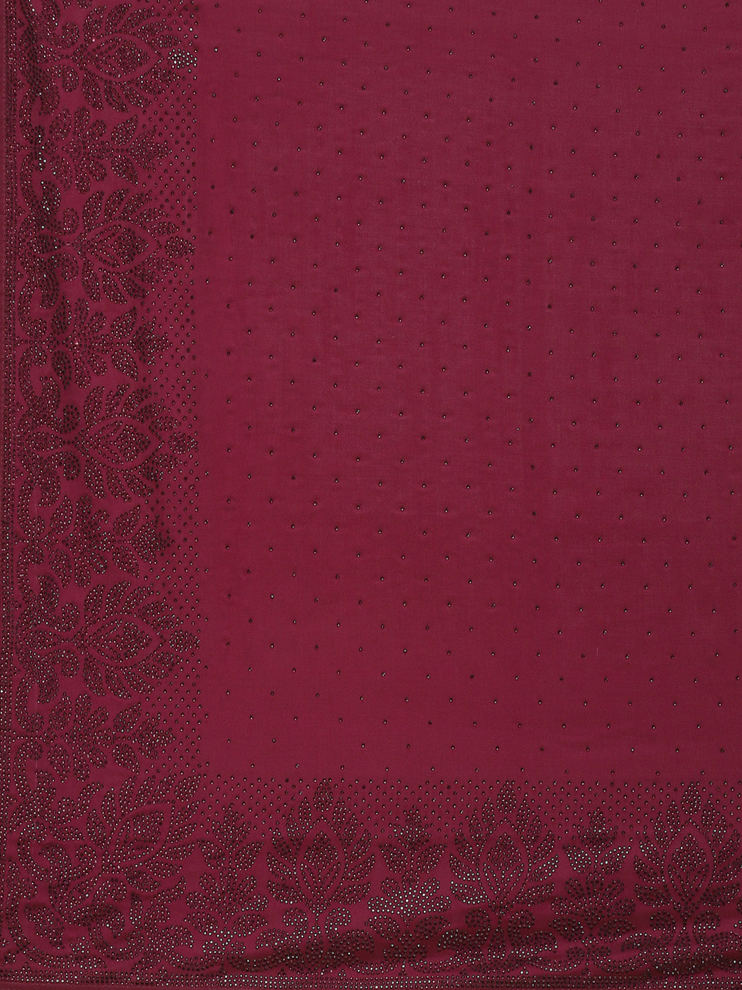 Stone Embroidered Satin Saree
