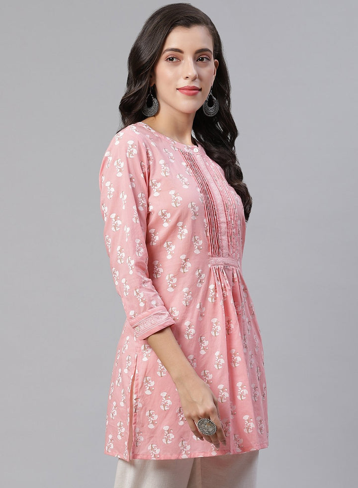 Printed Cotton Short Kurti