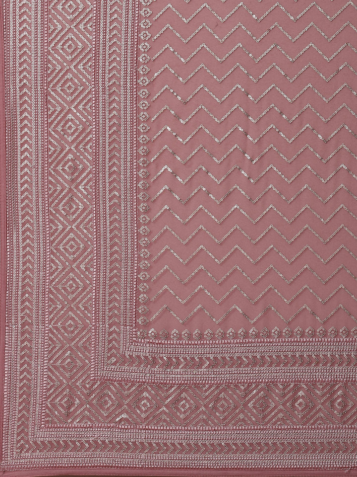 Sequin Embroidered Georgette Saree