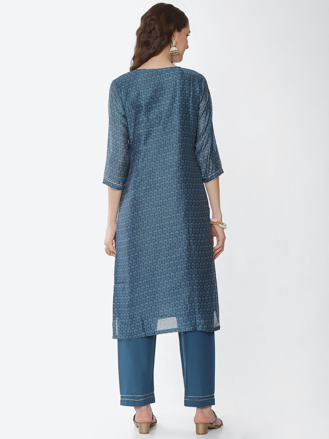 Gota Work Chanderi Kurta With Pant