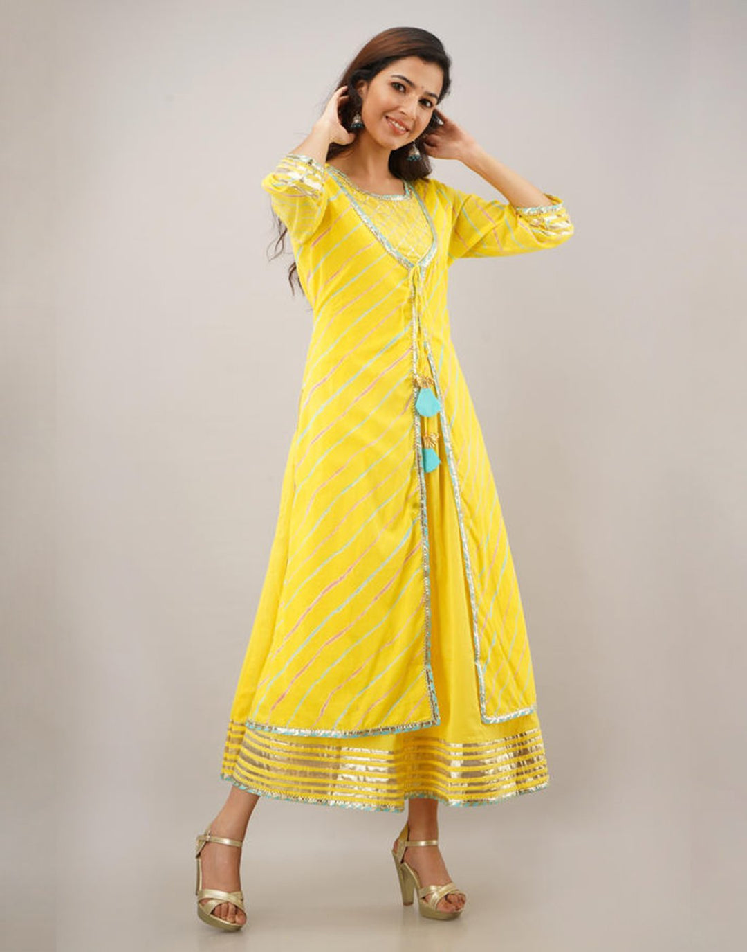 Printed Cotton Anarkali Kurti