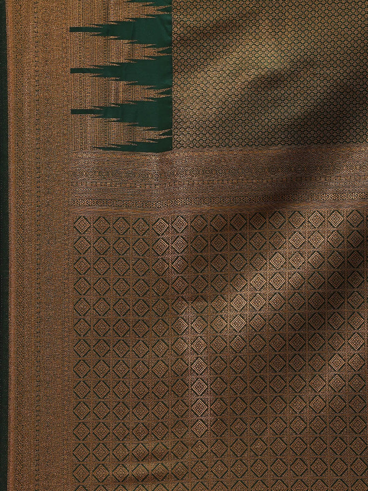 Brocade Zari Jaal Handloom Woven Saree