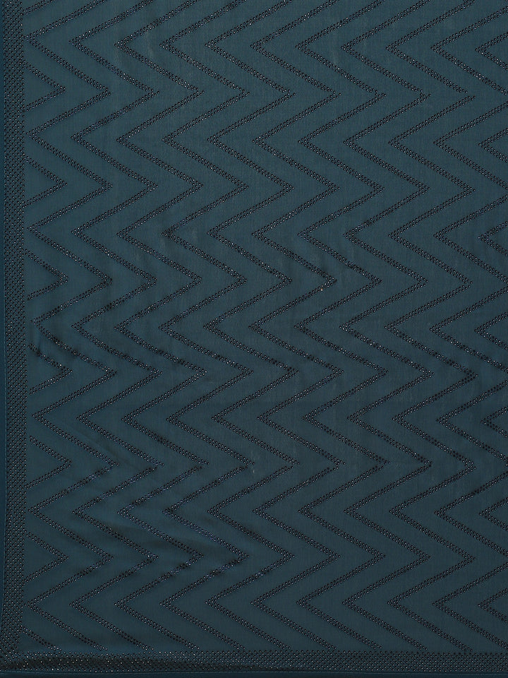 Swarovski Jaal Embroidered Satin Saree