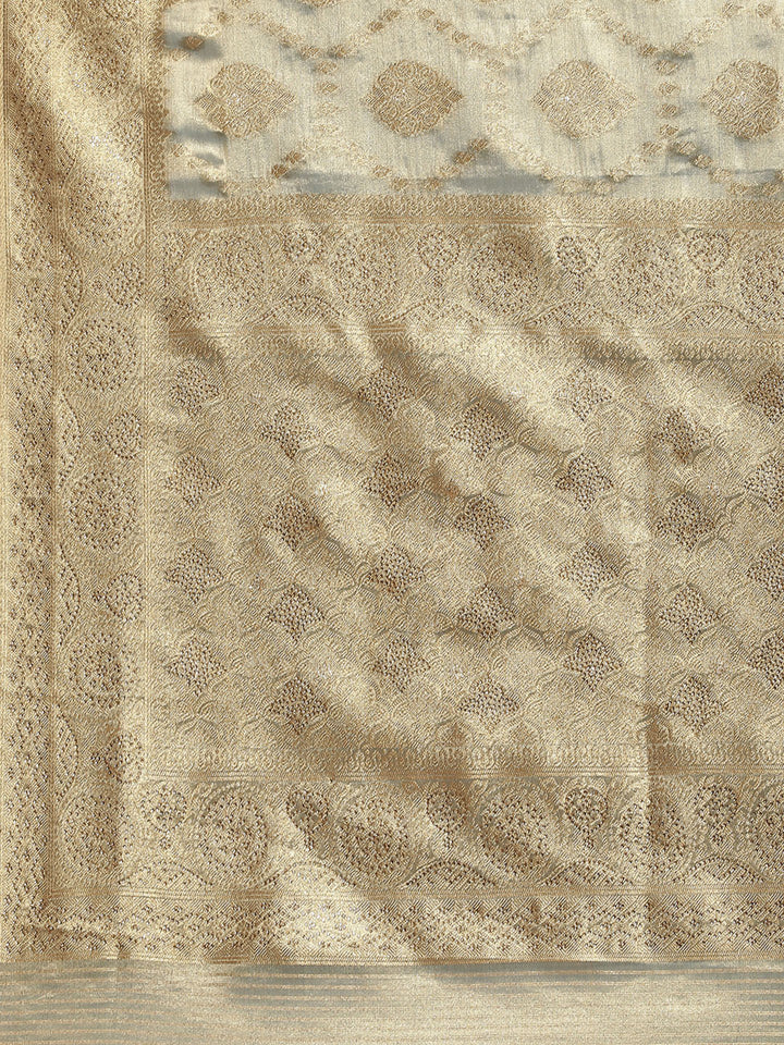 Zari Booti Woven Banarasi Saree