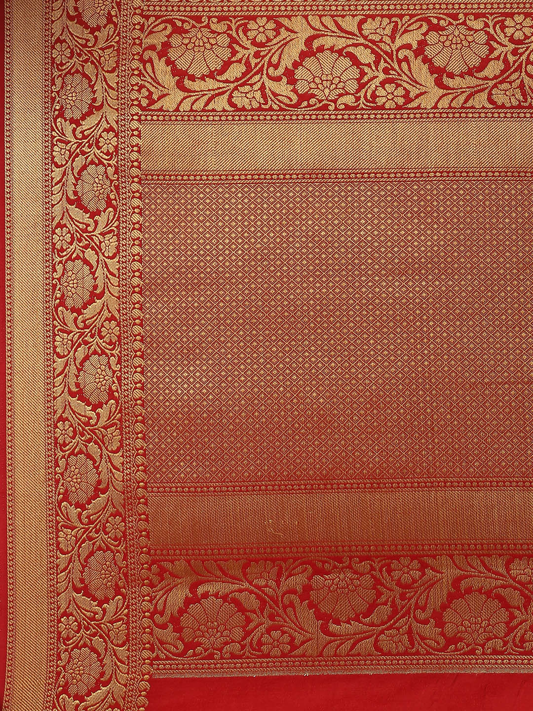 Plain Zari Border Handloom Woven Saree