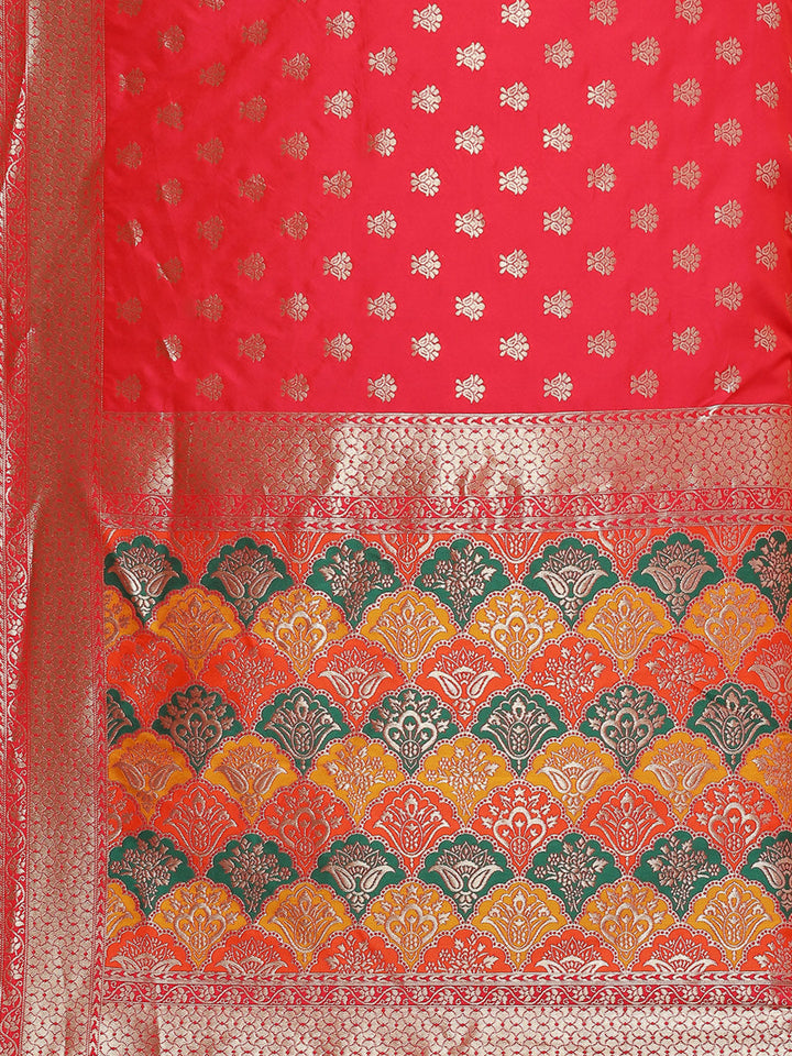Zari Booti Woven Art Silk Banarsi Saree