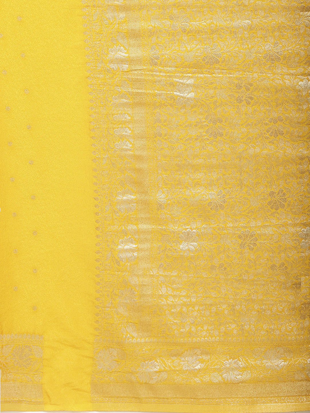 Zari Jaal Woven Crepe Saree