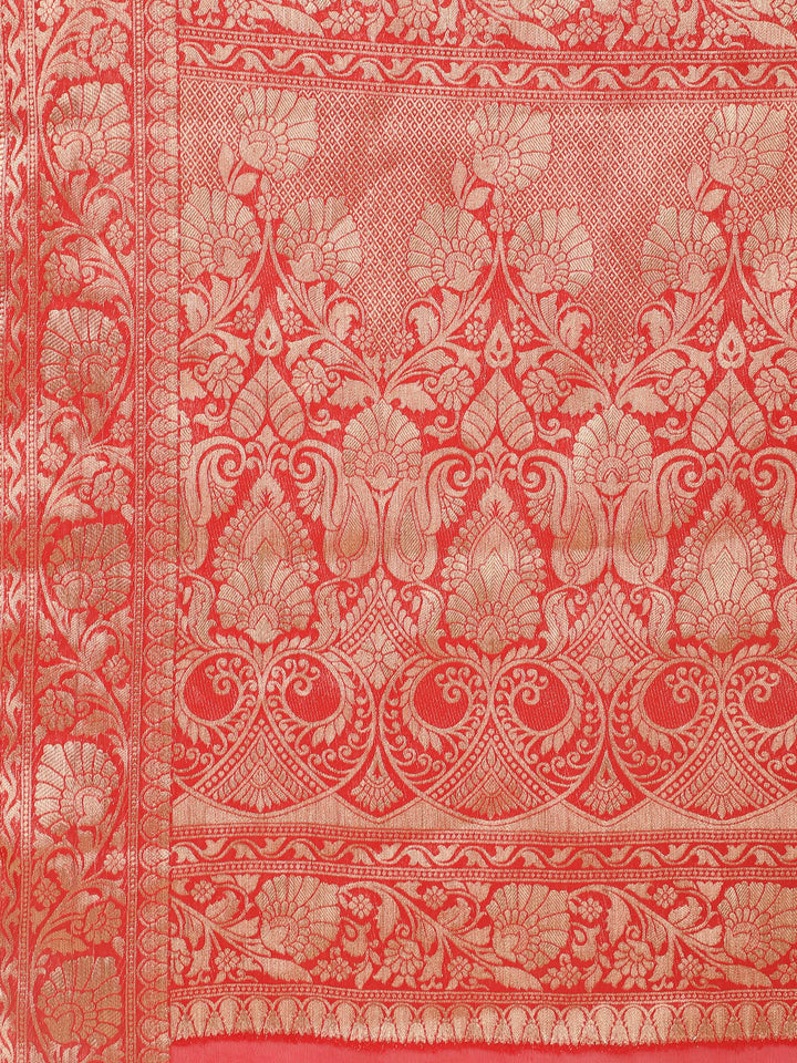 Zari Jaal Woven Georgette Saree