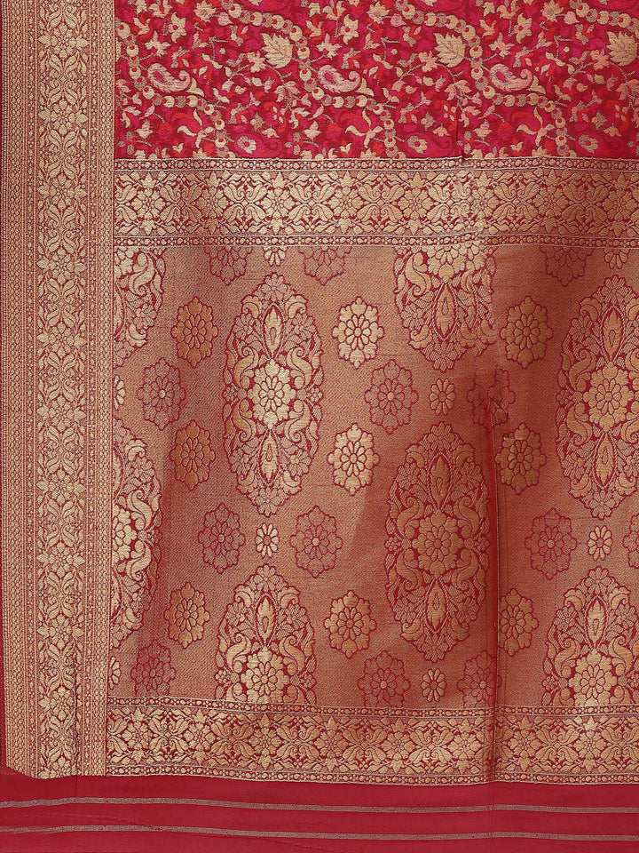 Zari Jaal Handloom Woven Saree