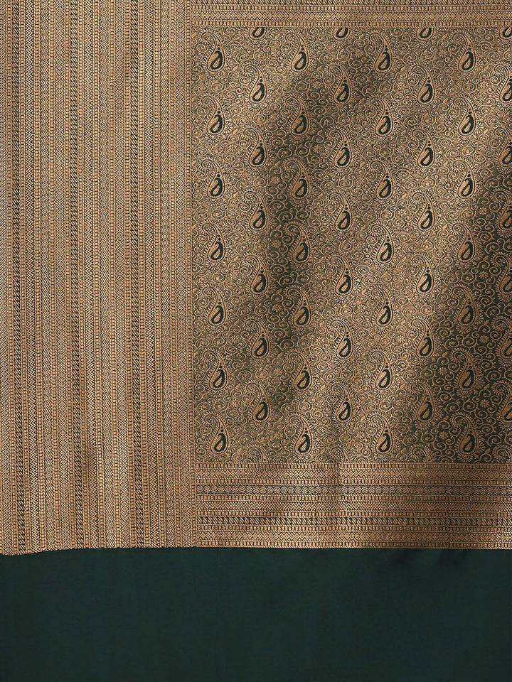 Brocade Zari Zaal Art Handloom Woven Saree