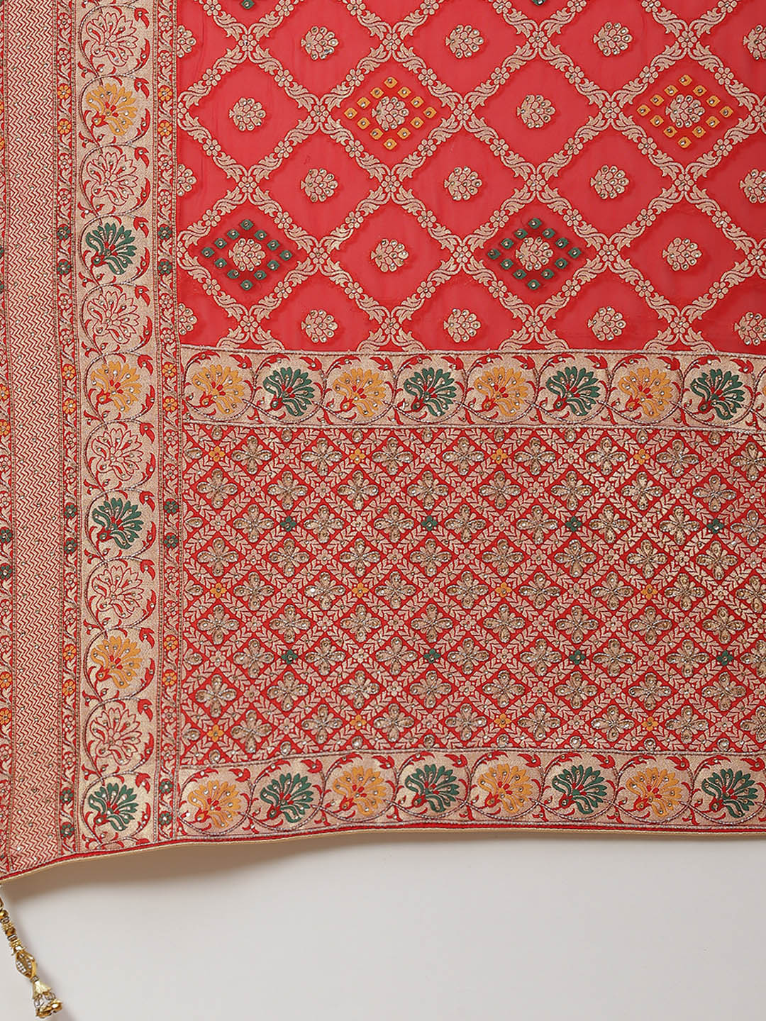 Gharchola Banarasi Embroidered Saree