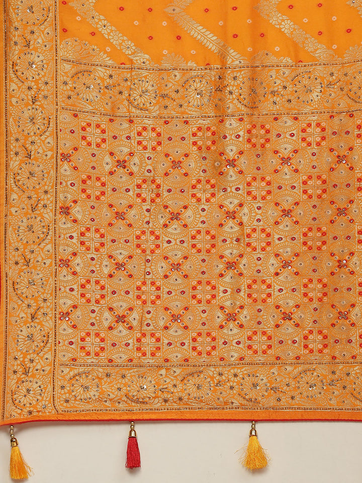 Stone Embroidered Banarasi Saree