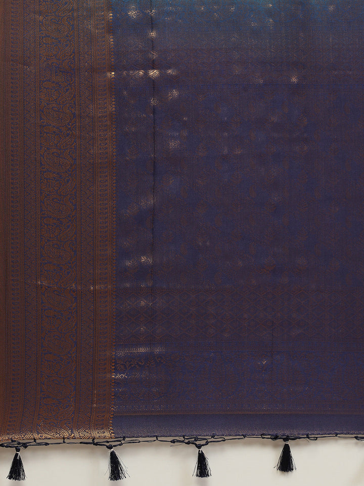 Brocade Zari Jaal Handloom Woven Saree
