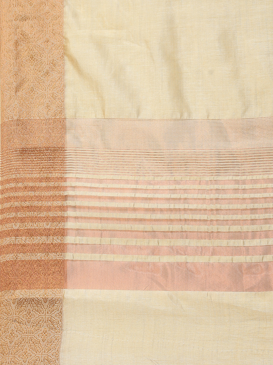 Plain Zari Border Handloom Woven Saree
