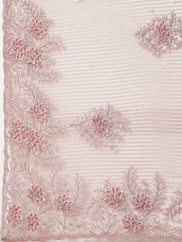 Swarovski Jaal Embroidered Net Saree