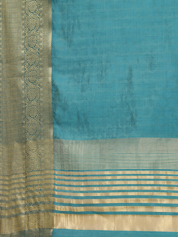 Plain Zari Border Art Handloom Woven Saree