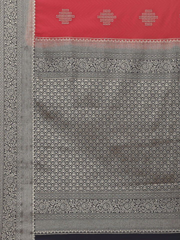 Zari Border Plain Crepe Saree