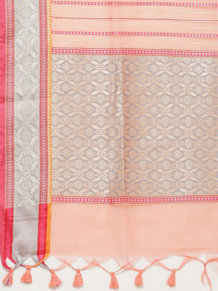 Zari Jaal Woven Cotton Saree