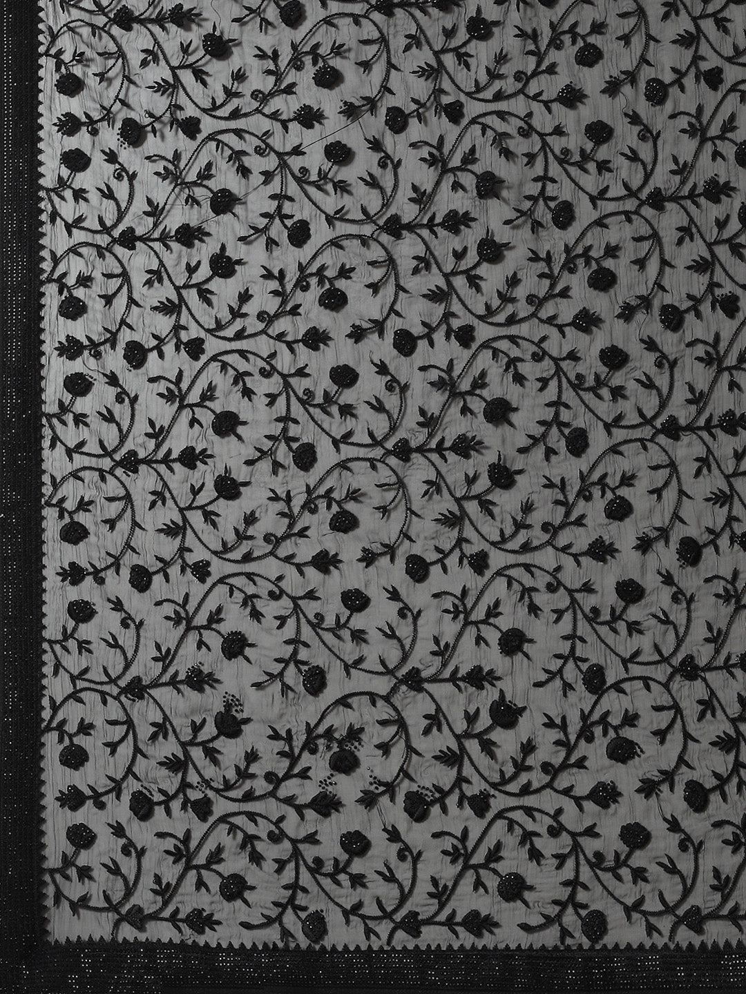 Resham Jaal Embroidered Chiffon Saree